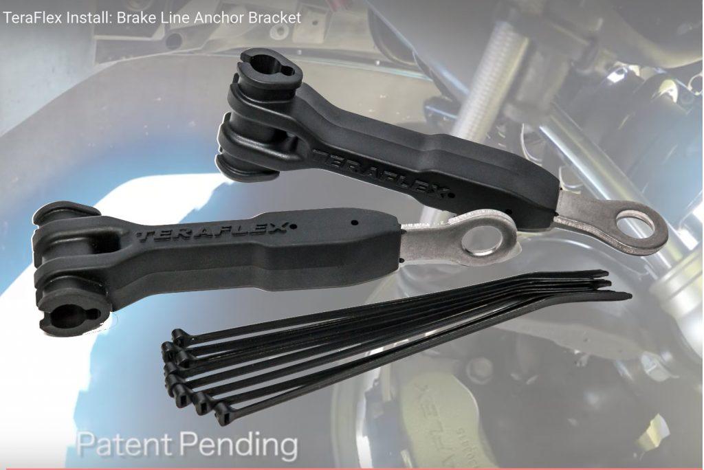 Teraflex Europe Brake Line Anchor Bracket ou Support de flexibles de freins Ref : 1101255