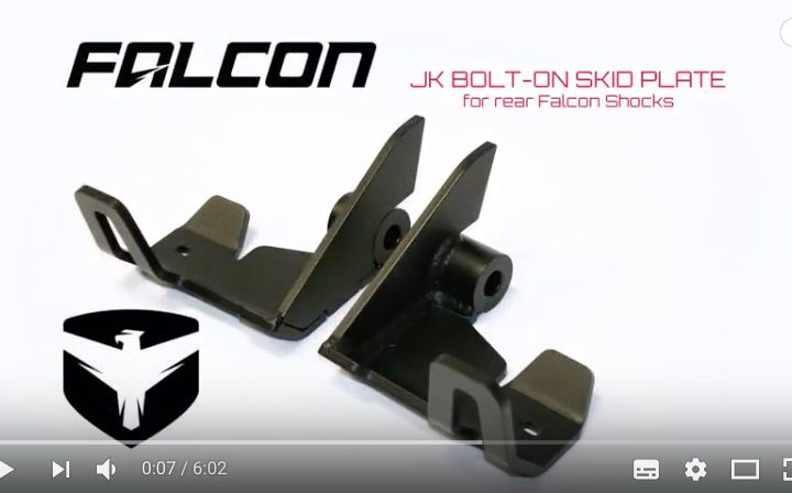Falcon Shocks Install: JK Bolt-On Rear Shock Skid Plate TERA 36-07-01-200