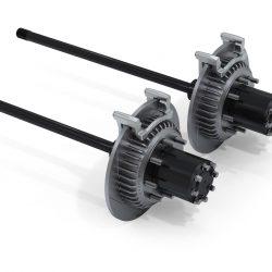 Jeep JK Rear 8-Lug Wide Full-Float Conversion Kit w/ Performance Slotted Rotors Non-Rubicon 35-Spline 07-18 Wrangler JK TeraFlex