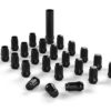 Jeep JK/TJ/YJ Spline Drive Lug Nut Kit 1/2 Inchx20 Black 23 pcs TeraFlex
