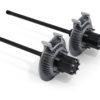 Jeep JK Rear 8-Lug Full-Float Conversion Kit w/ Performance Slotted Rotors Non-Rubicon 30-Spline 07-18 Wrangler JK TeraFlex