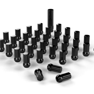 Spline Drive Lug Nut Kit 9/16 Inchx18 Black 36 pcs TeraFlex Europe